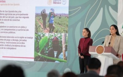 Iniciativa de Sheinbaum para defender a jornaleros